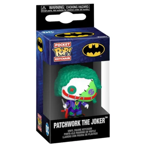 Funko Pocket Pop Patchwork Joker Sleutelhanger – afbeelding 3