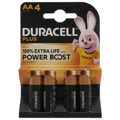 Duracell Plus Batterijen Mignon AA – 4 st – afbeelding 4