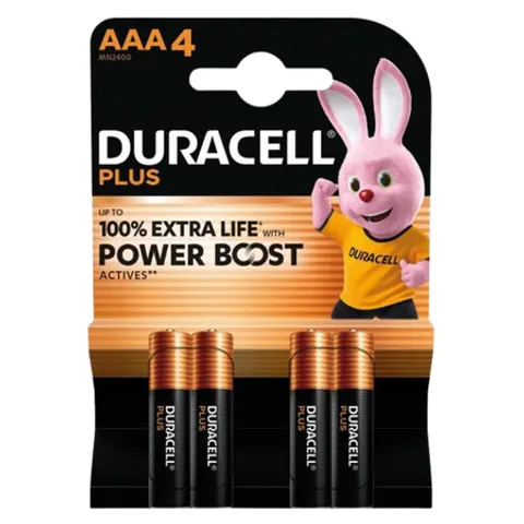 Duracell Plus Batterijen MN2400 AAA – 4 st – afbeelding 4
