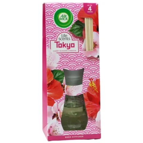 Airwick Cherry Blossom Reed Diffuser – 25ml – afbeelding 4