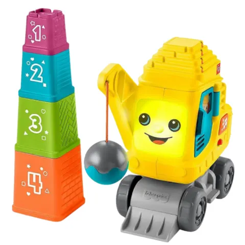 Fisher Price Kids Stack Count Excavator – afbeelding 3
