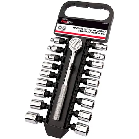 Draper Redline dopsleutelset - 19-delig – afbeelding 3