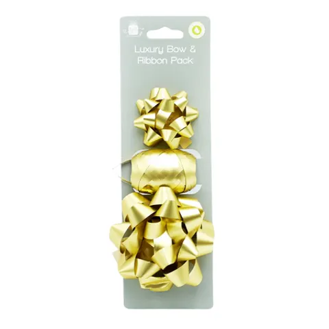 Giftmaker Luxe Cadeaulint en Strik Goud – afbeelding 2