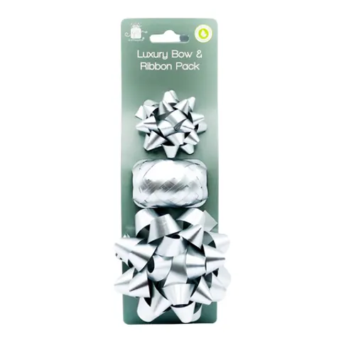 Giftmaker Luxe Cadeaulint en Strik Zilver – afbeelding 2