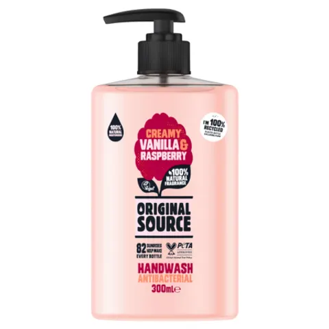 Original Source Vanille & Framboos Handzeep – 300ml – afbeelding 2
