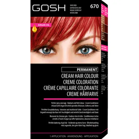 GOSH Haarkleuring - 670 Levendig Rood – afbeelding 3
