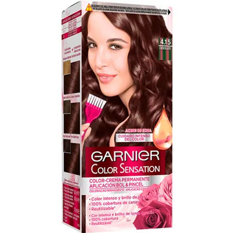 Garnier Color Sensations Haarkleuring - 4.15 Chocolade – afbeelding 2