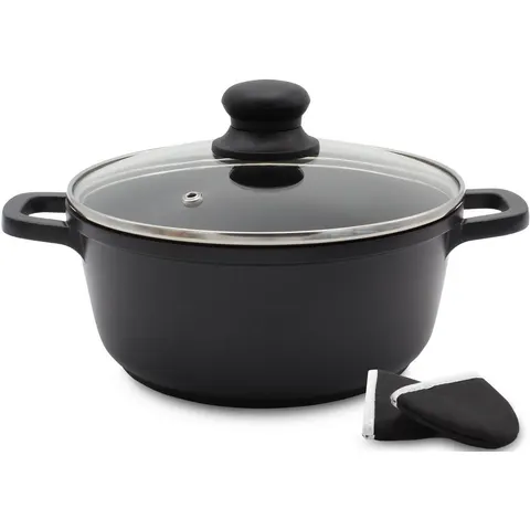 Aluguss Topf – schwarz – 045180 – Bild 2