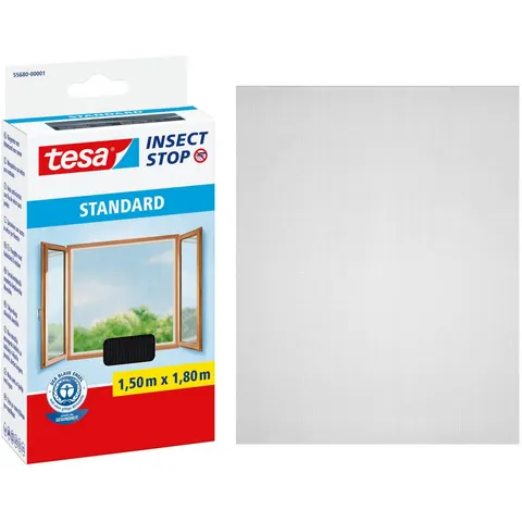 tesa Fliegengitter Standard insect stop 1,5x1,8m anthrazit – Bild 3