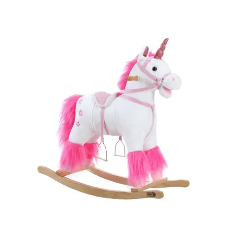 Deuba® Schaukeltier Einhorn Weiß mit Geräuschfunktion – Bild 2