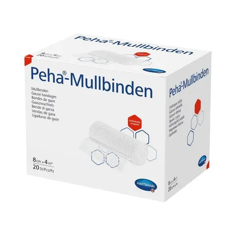 PAUL HARTMANN AG Wundpflaster Hartmann Peha®-Mullbinden 8 cm x 4 m - 1 Stück – Bild 2
