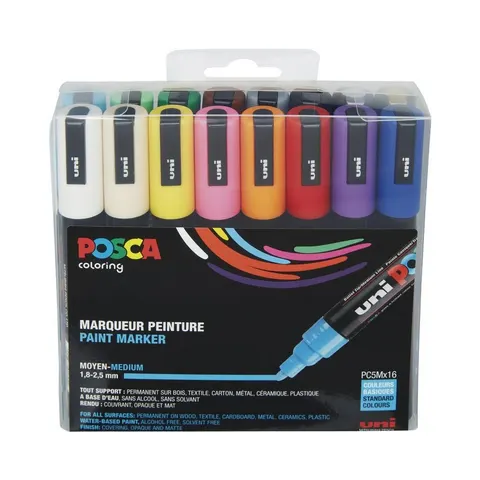 POSCA Pigmentmarker PC-5M, 16er Box – Bild 2