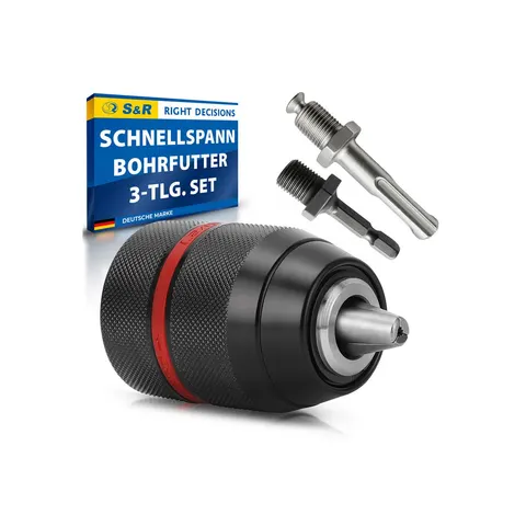 S&R Schnellspannbohrfutter 2-13mm – schwarz – Bild 2