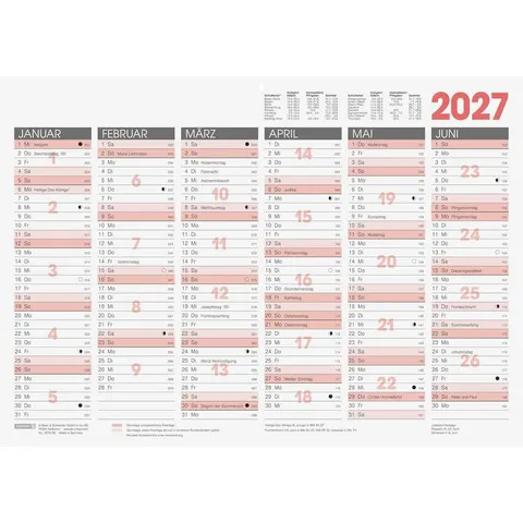 Tafelkalender 2027 | A3 quer – 1070130007 – Bild 2