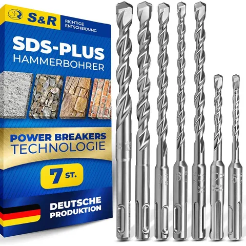 S&R Hammerbohr-Set SDS4 Plus, 7-teilig – Bild 2