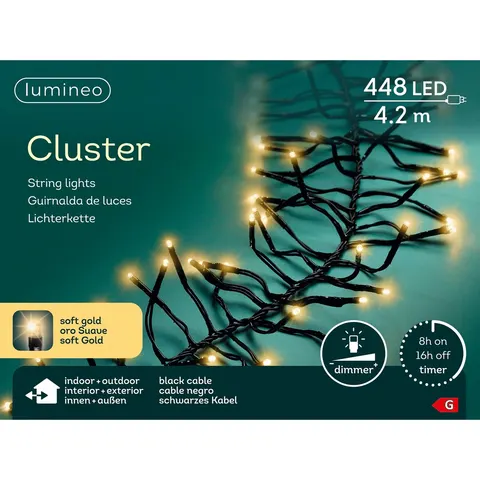 Höffner LED Lichterkette Cluster ¦ schwarz – 40502909 – Bild 2