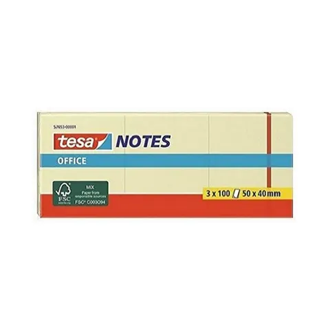 tesa Office Notes Haftnotizen, 50 x 40 mm, gelb – Bild 2