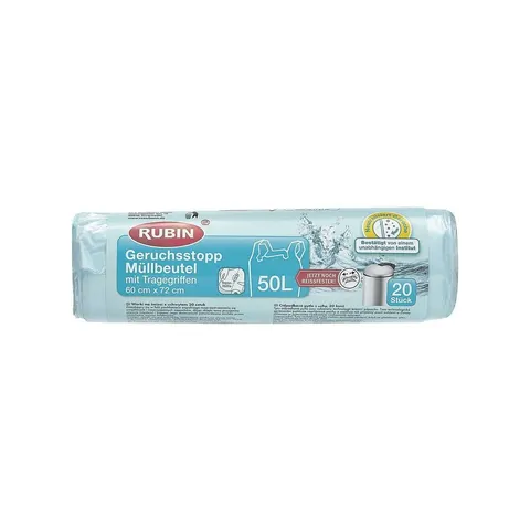 RUBIN Müllbeutel 50,0 l hellblau – Bild 2