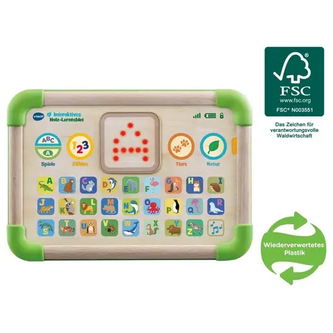 VTech Electronics Europe BV Interaktives Holz-Lerntablet – Bild 2