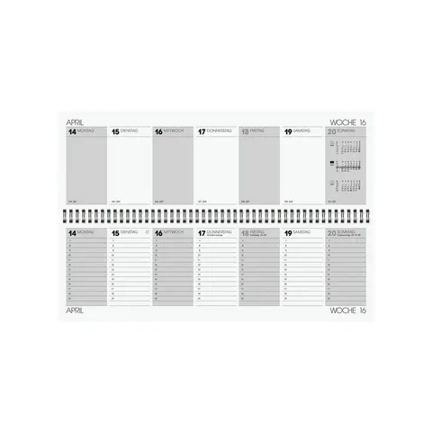 Glocken Tischkalender , Querterminbuch, , 2027, grau – Bild 2