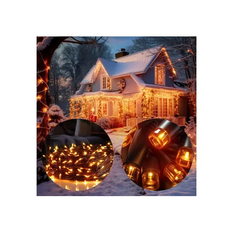 Deuba® Lichterkette Warmweiß 10,5m Timer – Bild 2