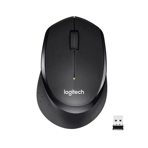 Logitech M330 Silent Plus Maus, schwarz – Bild 3