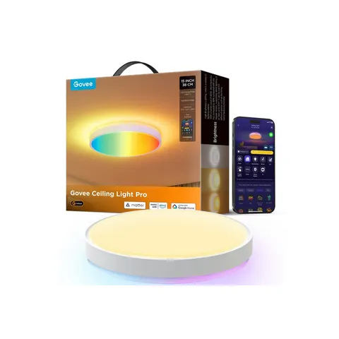 Govee Celling Light Pro 38 cm Deckenleuchte – Weiß – Bild 3
