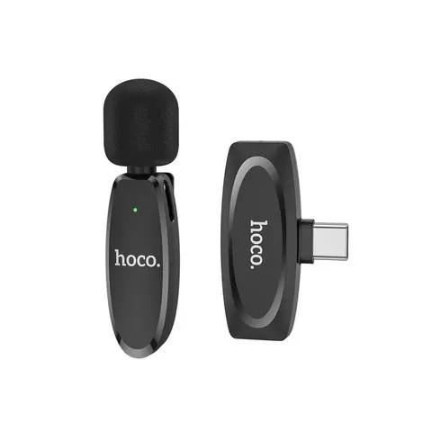 Lavaliermikrofon HOCO L15, USB-C, Schwarz – Bild 2