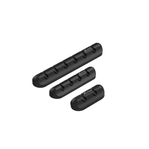 Kabelhalter Silikon Kabel Fixer 3er Pack Black – Bild 2