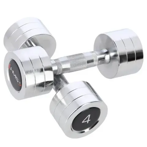 Hanteln HMS CHD04 (x2) – Silber – Bild 2