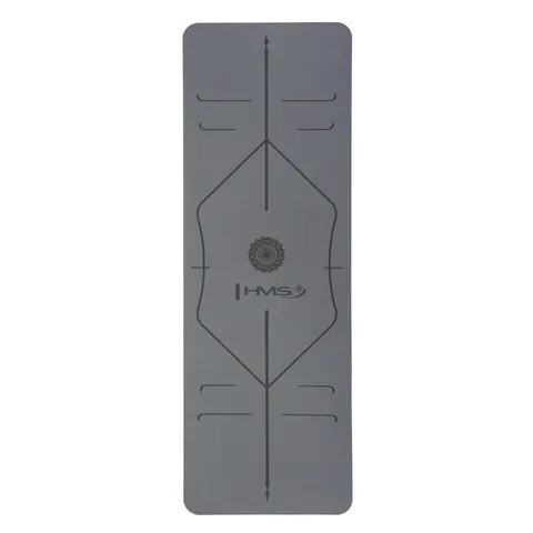 TPE-Yogamatte HMS YM10 – Grau – Bild 2