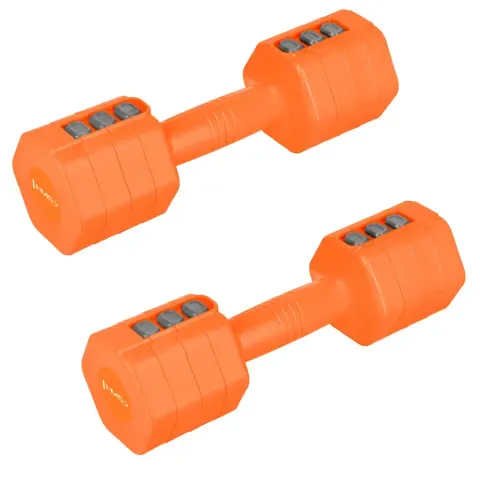 Hanteln HMS HL03 (x2) – Orange – Bild 2