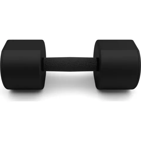 Polyurethan-Dumbbell HMS HPT09 (x2) – Schwarz – Bild 2