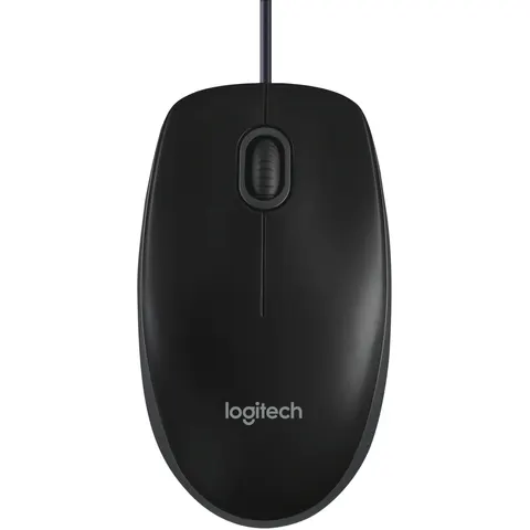 Mouse Wired USB Logitech B100, 1000DPI, Nero 910-003357 – immagine 2