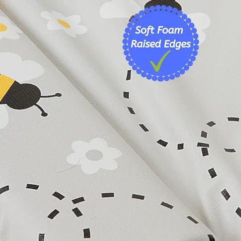 Callowesse Soft Foam Baby Changing Mat - Grey Bee – image 2