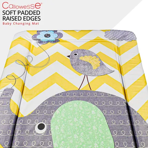 Callowesse Soft Foam Baby Changing Mat - Elephant Chevron – image 2