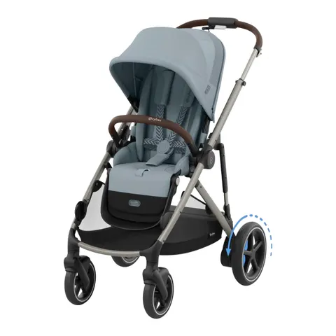 Cybex Kinderwagen e-Gazelle hellblau – Bild 2