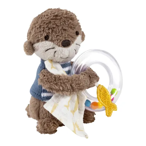 Rasselring Otter Theo – braun – Bild 2