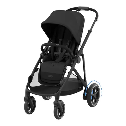 Kinderwagen e-Gazelle – schwarz – Bild 2