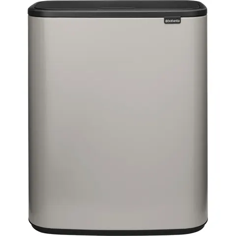 Brabantia Bo Touch Bin, 2 x 30L - Soft Grey Mülleimer – Bild 2