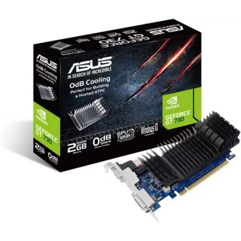 Carte Graphique Nvidia Asus GeForce GT730 Silent 2048 Mo PCI-E #DEFAULT – image 2