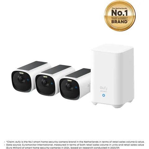 eufyCam E40 3-Cam Kit (HomeBase 2) – afbeelding 2