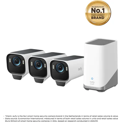 eufyCam S3 Pro 3-Cam Set white – afbeelding 2