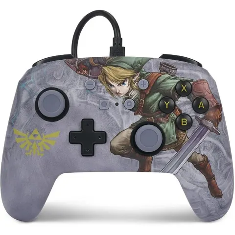 PowerA Nintendo Switch Enhanced Wired Zelda Controller-Valiant Link (Switch) Nieuw – afbeelding 2