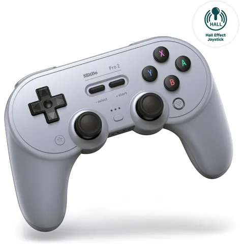8BitDo PRO 2 - Wireless Gamepad - Hall Edition - Grey Multi – afbeelding 3