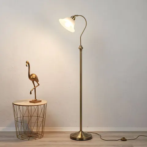 Searchlight Vloerlamp Messing Verstelbaar – afbeelding 2