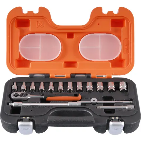 Bahco doppenset 1/4", 16-delig – afbeelding 3