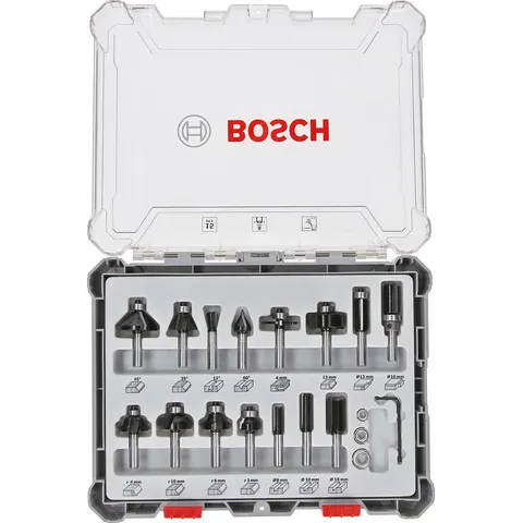 Bosch frezenset gemengd 15-delig – afbeelding 3