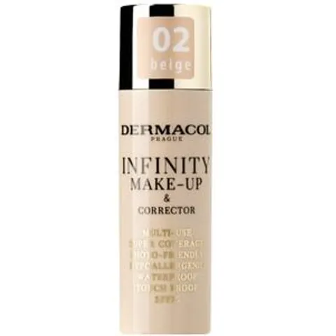 Dermacol Infinity Make-up & Corrector Foundationcrème, 02 Beige, 20 g – afbeelding 2
