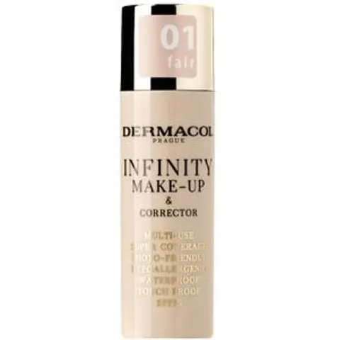 Dermacol Infinity Make-up & Corrector Foundationcrème, 01 Fair, 20 g – afbeelding 2